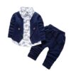 Cotton Blend Full Sleeves Blazer Shirt and Pents Coat Suit Set