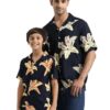 The Lion and the Fish Dad & Son Floral Printed Twinning Shirt