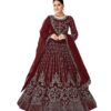 Embroidered Anarkali Gown For Women | Semi Stitched Gown For Women