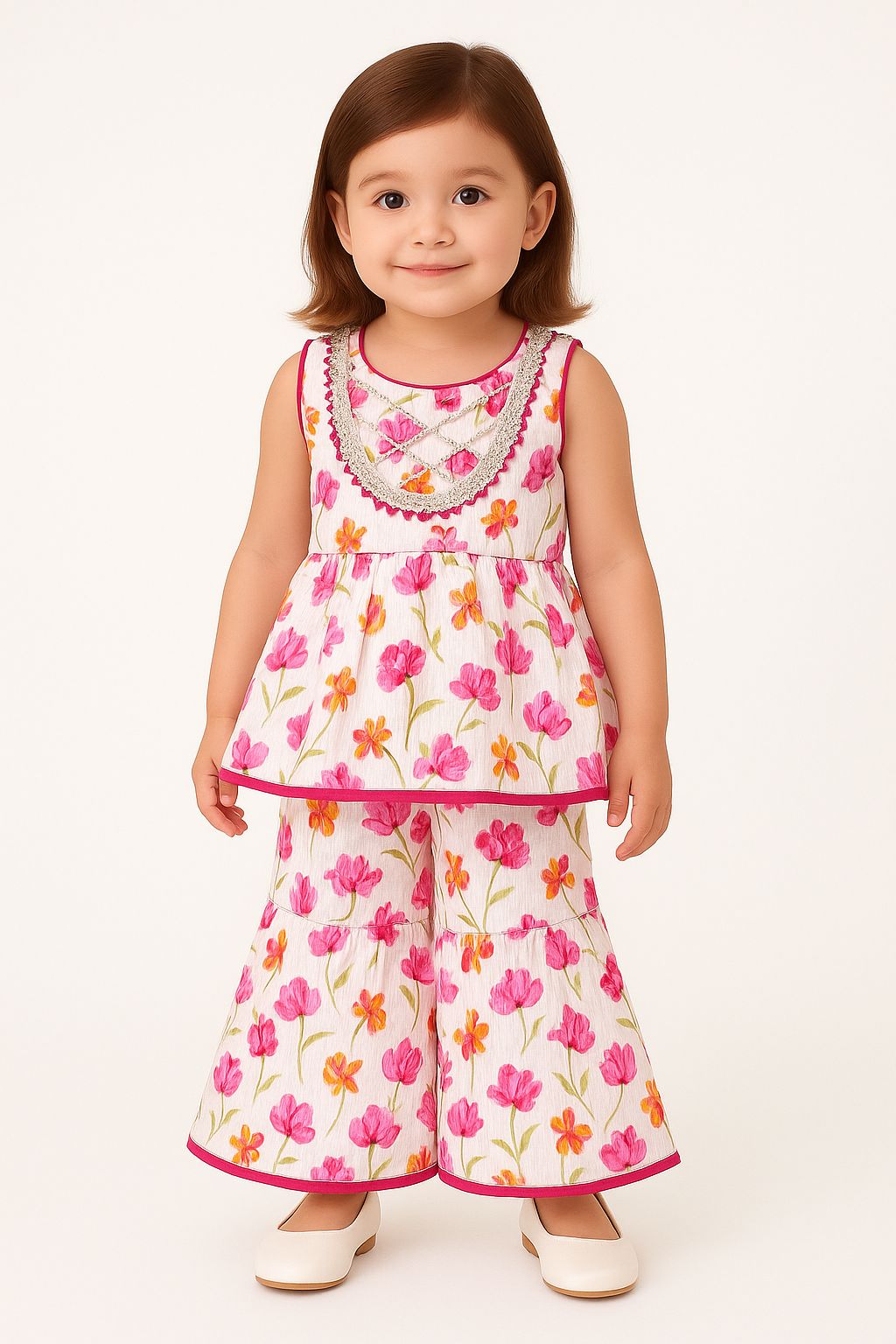 Blue Floral paplum jacket