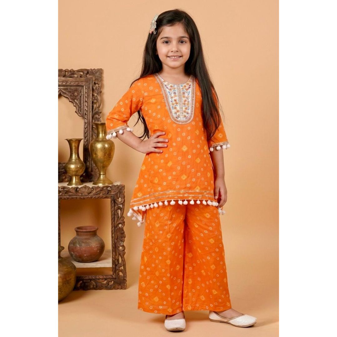 Blue Floral Top & Pant Set