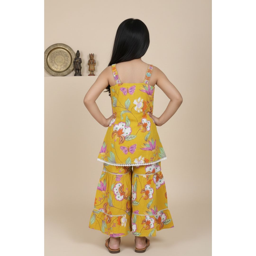 Blue Floral Top & Pant Set - Image 4